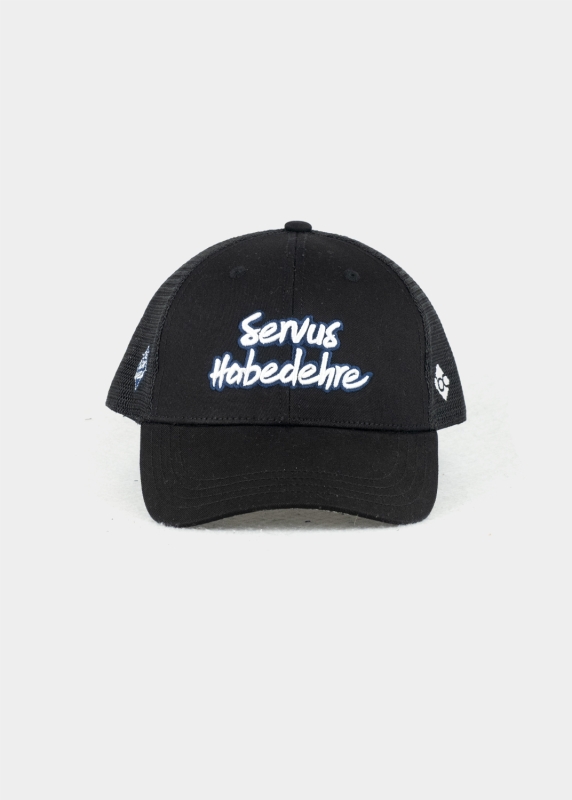 Cap "DeSchoWieda: Servus Habedehre" - schwarz (Curved)